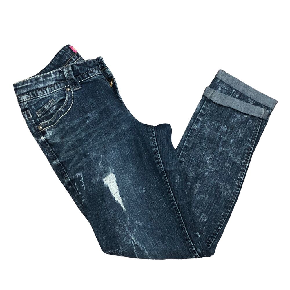 Glo distressed skinny jeans Junior SIZE 7